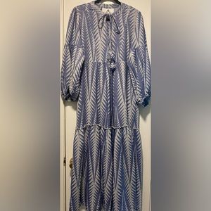 Pearl & Caviar blue Zakar maxi dress Sz S/M